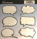 Etiketter/boketiketter 12stk - snakkebobler (Minstekjøp 25) thumbnail