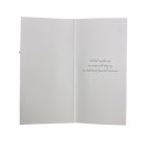 Bryllupskort dobbelt med konvolutt, flotte pålimte detaljer, Champagneglass (Minstekjøp 10 stk) thumbnail