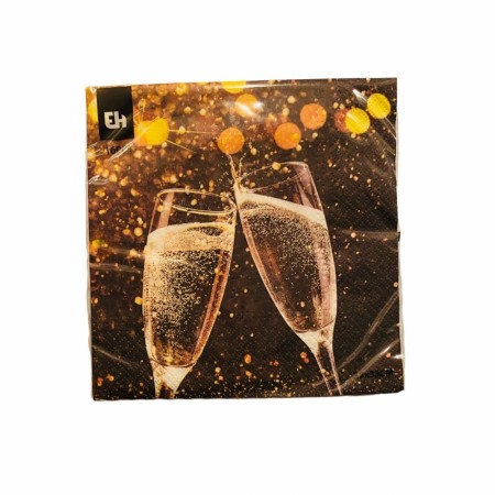 Servietter 16 pk. Champagneglass (Minstekjøp 6 stk)