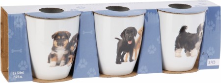 Krus 3 pk. Hund (innerkartong 6 stk)