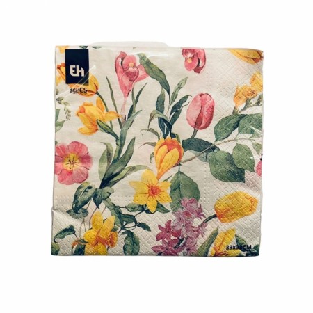 Servietter 16 pk. Blomster (Minstekjøp 6 stk)