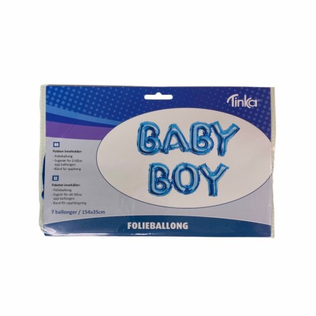 Folieballong Baby Boy (Minstekjøp 12 stk)