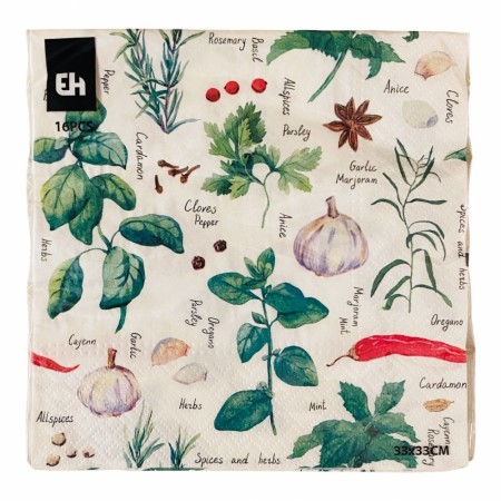 Servietter 16 pk. Urter (Minstekjøp 6 stk)
