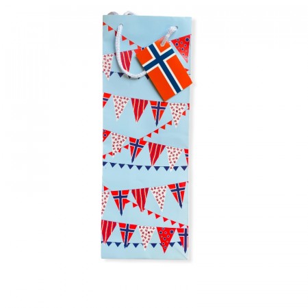 Vinpose norske flagg (Minstekjøp 12 stk)