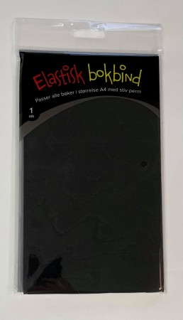 Bokbind elastisk - svart (Innerkartong 6 stk)