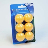 Bordtennisballer 6 pk. (Innerkartong 12 stk)